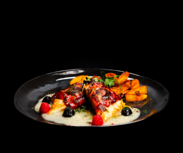 Hähnchenbrustfilet im Schinkenmantel